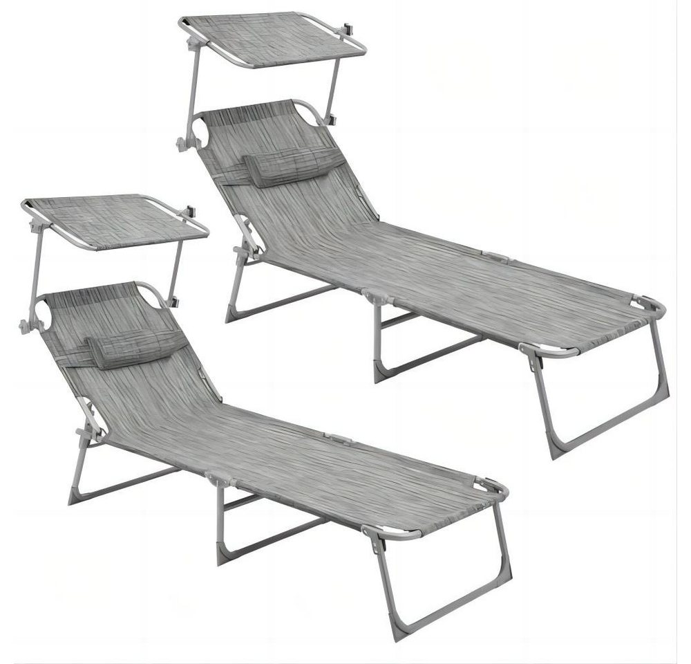 SONGMICS Gartenliege Sonnenliege klappbar